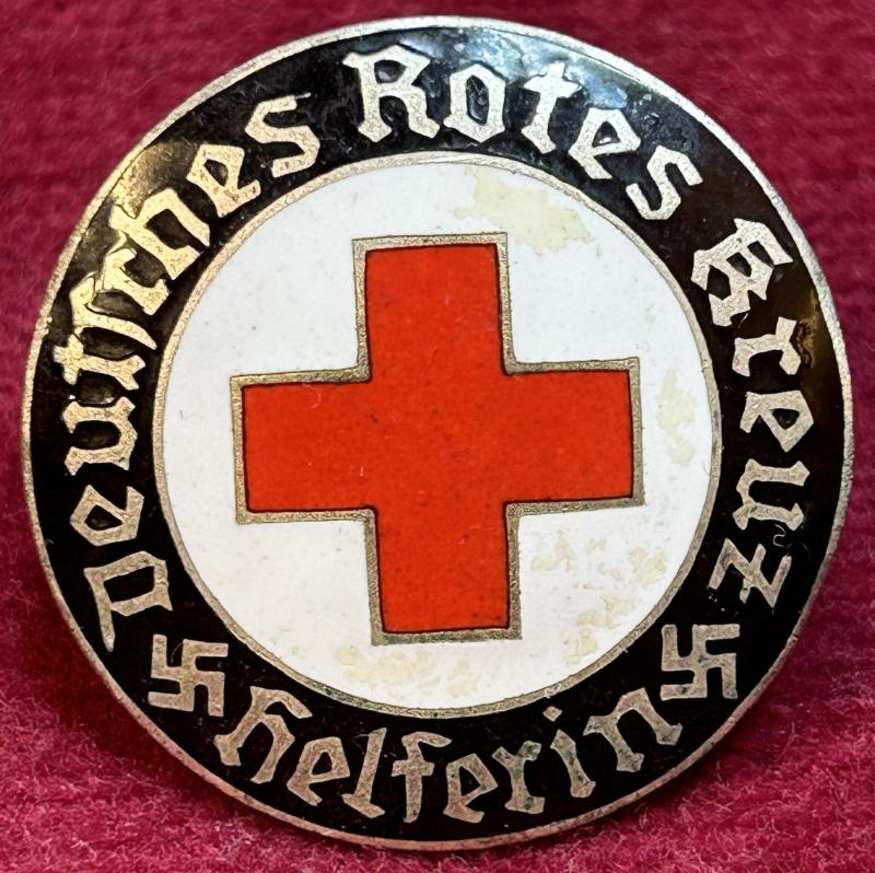 3rd Reich DRK Helferin Brosche