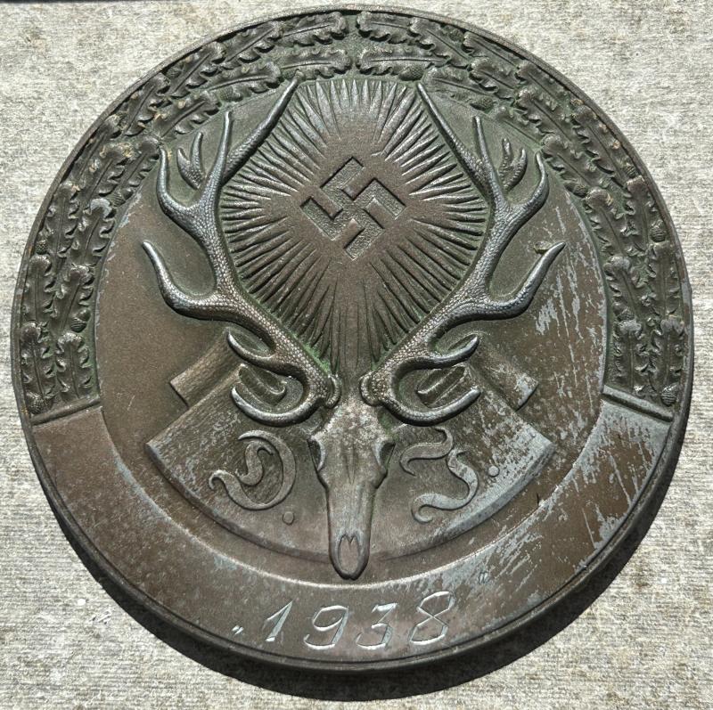 3rd Reich Deutsche Jägerschaft Plakette 1938