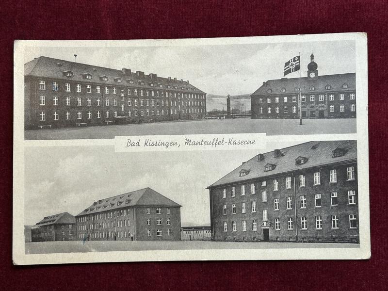 3rd Reich Ansichtkarte Bad Kissingen, Manteuffel-Kaserne