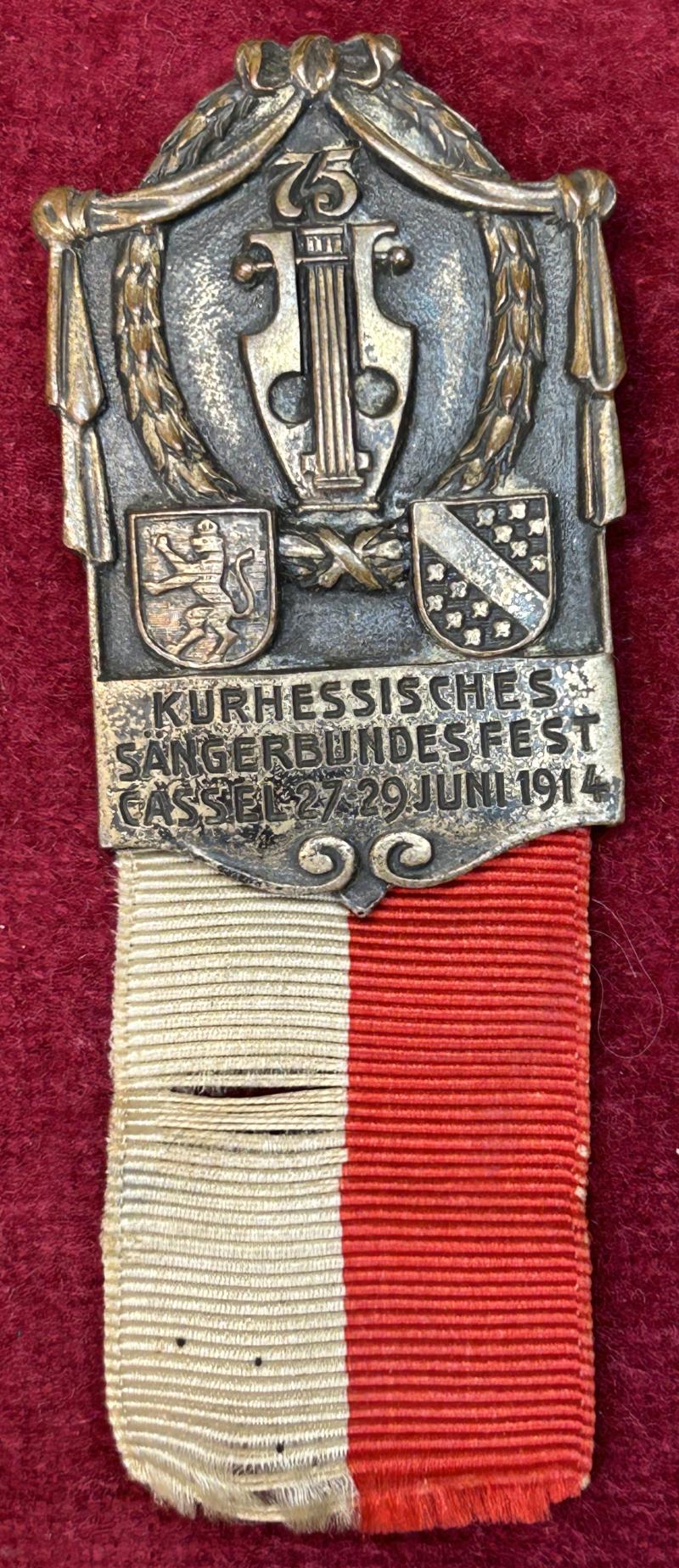 Kaiserreich Kurhessisches Sängerbundfest Cassel 1914