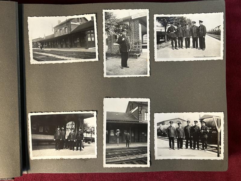 3rd Reich Fotoalbum Reichsbahn in Belgien (Wallonien)