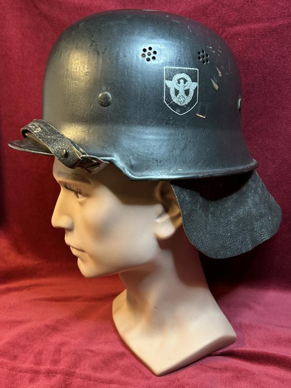 3rd Reich Feuerschutzpolizei Stahlhelm M34